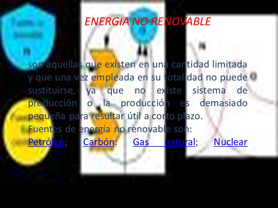 ENERGIA NO RENOVABLE