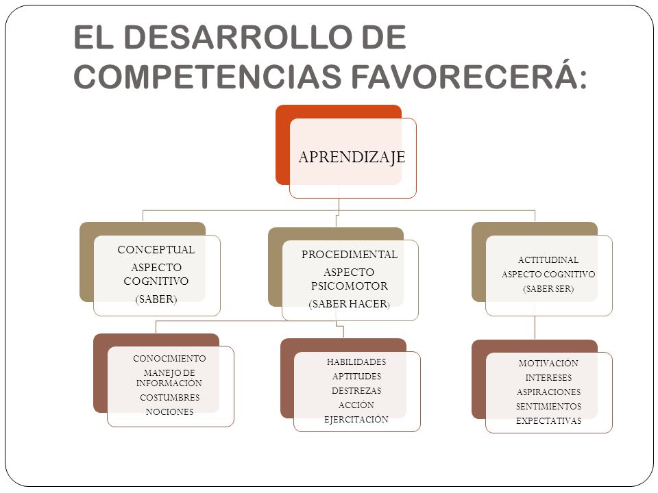 EL DESARROLLO DE COMPETENCIAS FAVORECERÁ: