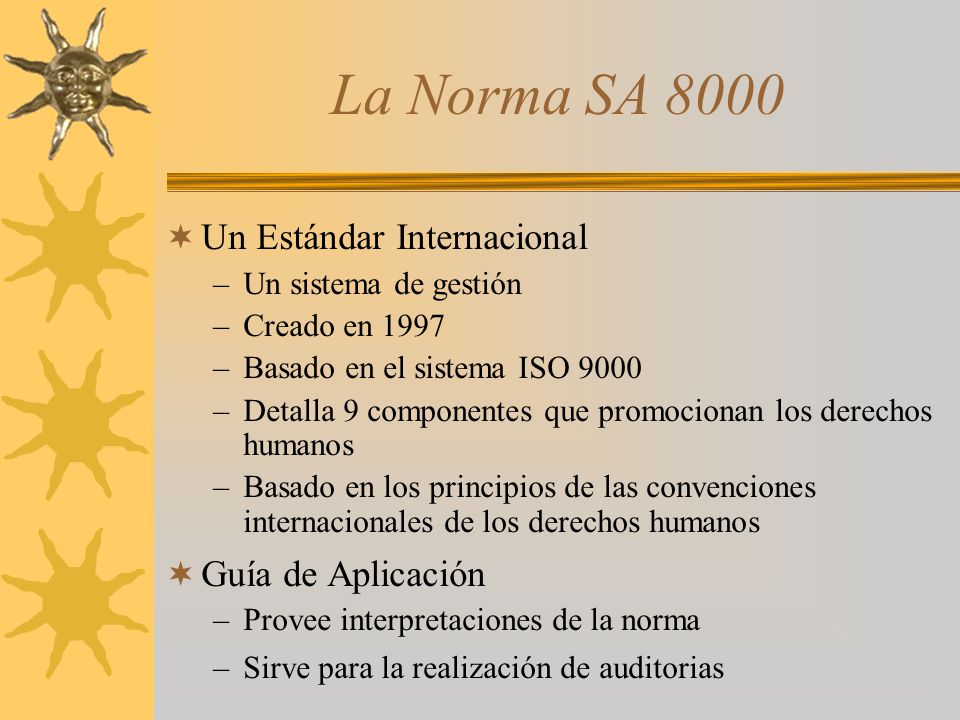 La Norma SA 8000 Un Estándar Internacional Guía de Aplicación