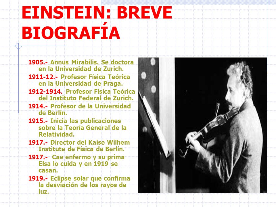 EINSTEIN ppt descargar