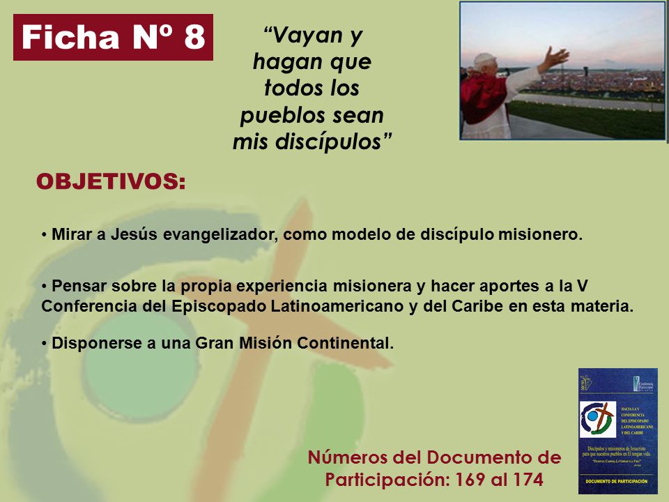 Ficha Nº 8 Vayan y hagan que todos los pueblos sean mis discípulos