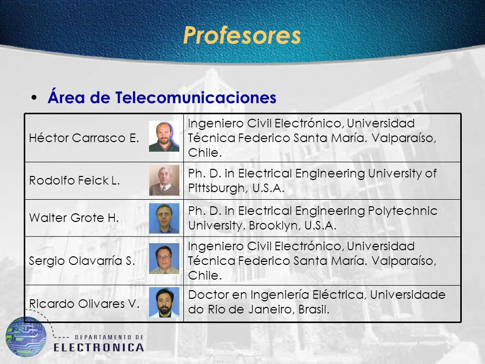 Departamento De Electronica Universidad Tecnica Federico Santa