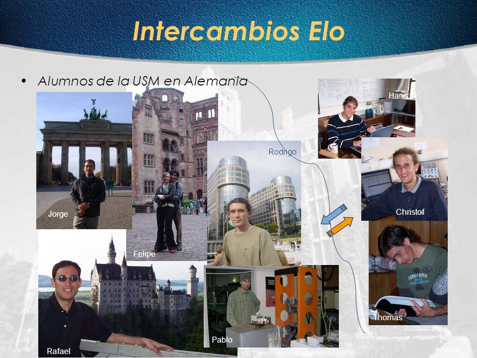 Intercambios Elo Alumnos de la USM en Alemania Hans Rodrigo Christof