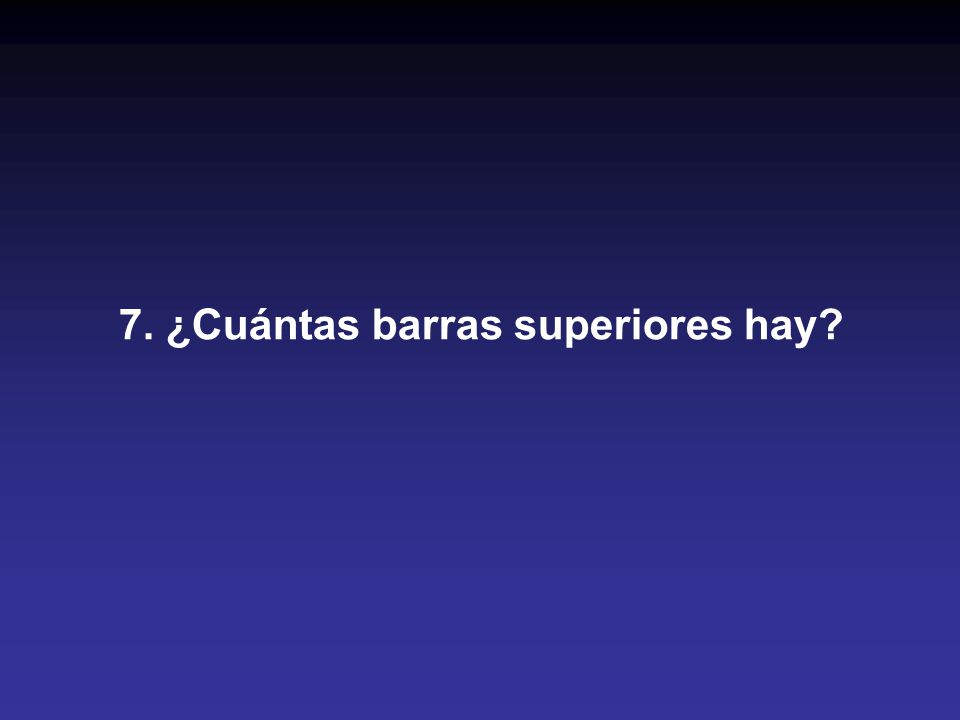 ¿Cuáles son los 4 colores de las barras anteriores