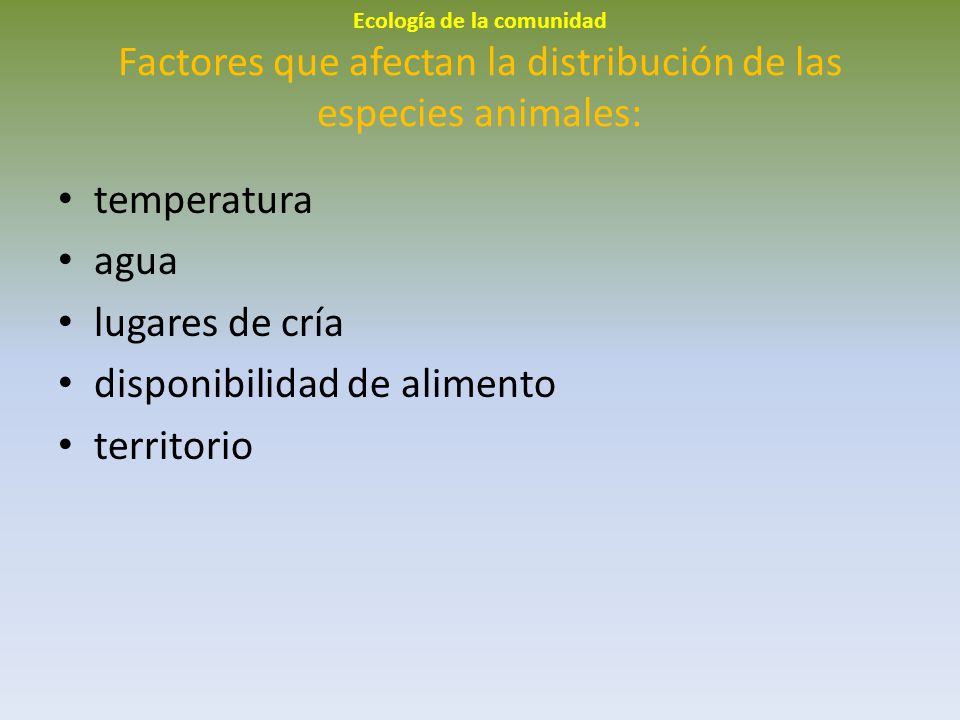 disponibilidad de alimento territorio
