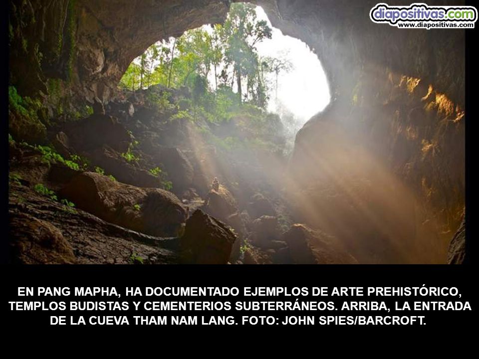 EN PANG MAPHA, HA DOCUMENTADO EJEMPLOS DE ARTE PREHISTÓRICO, TEMPLOS BUDISTAS Y CEMENTERIOS SUBTERRÁNEOS.