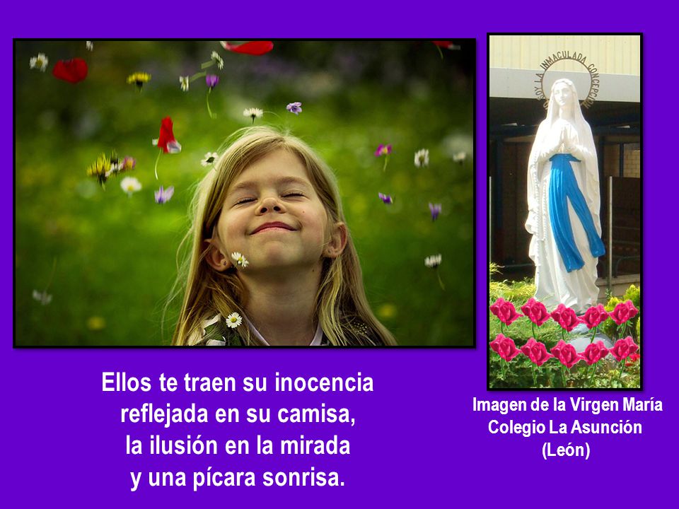 Ellos te traen su inocencia Imagen de la Virgen María