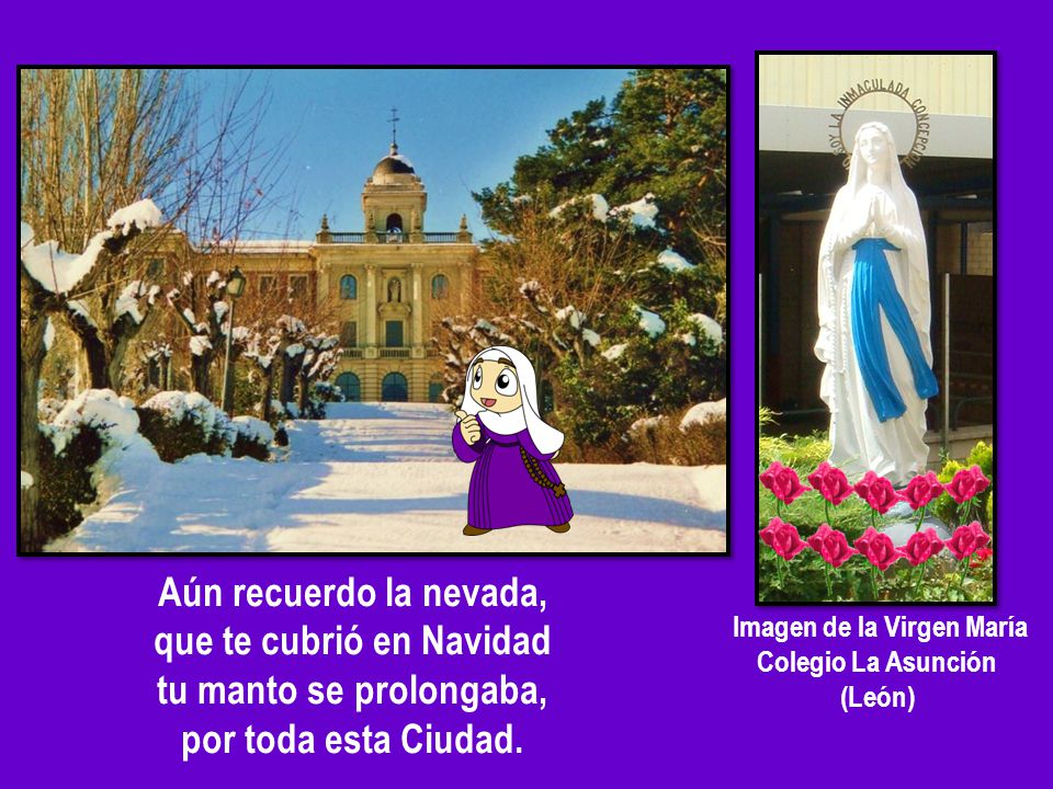 que te cubrió en Navidad Imagen de la Virgen María
