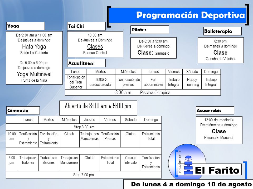 Abierto de 8:00 am a 9:00 pm Hata Yoga Yoga Multinivel Clases