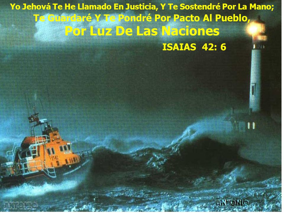 Por Luz De Las Naciones Te Guardaré Y Te Pondré Por Pacto Al Pueblo,