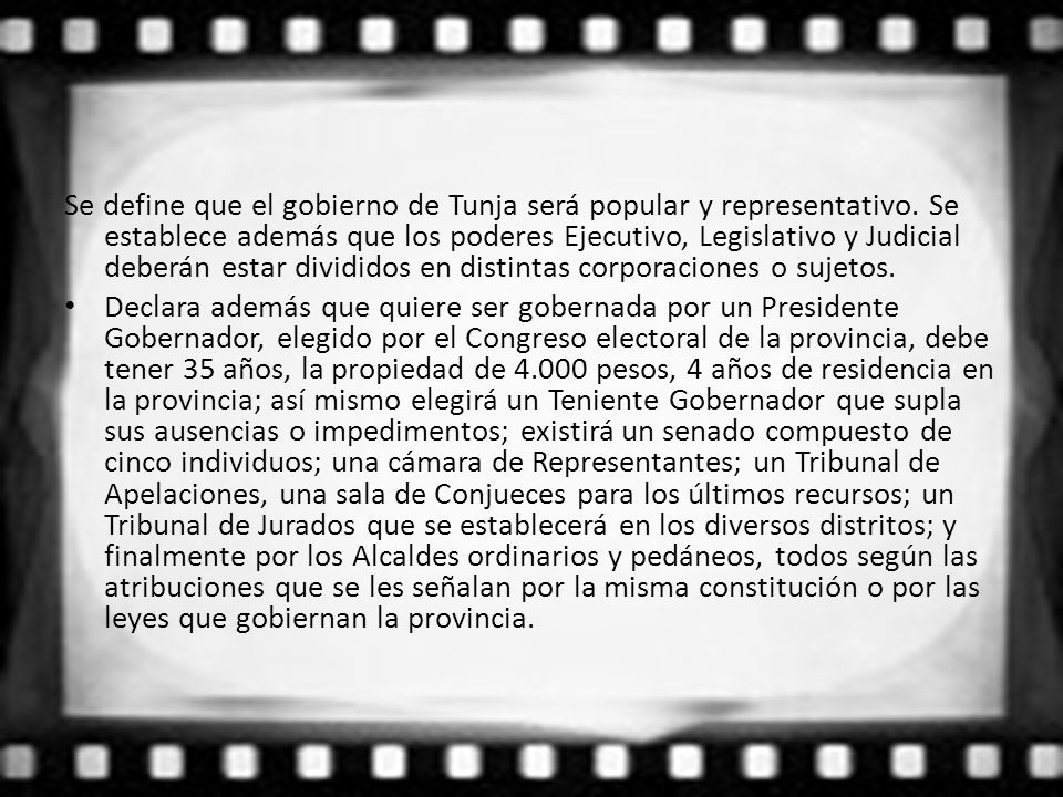 Se define que el gobierno de Tunja será popular y representativo