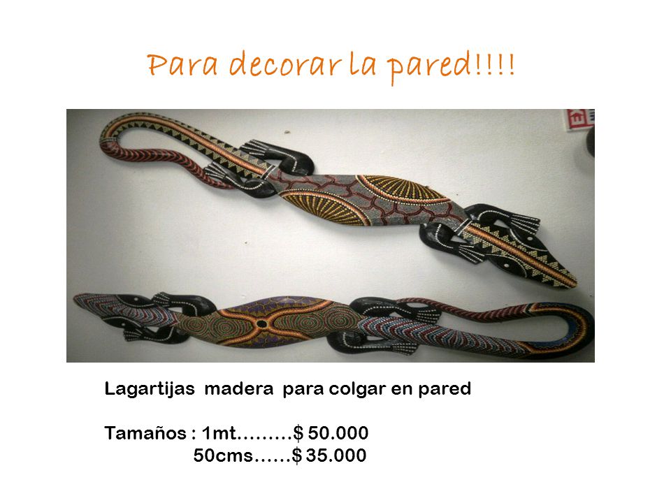 Para decorar la pared!!!! Lagartijas madera para colgar en pared