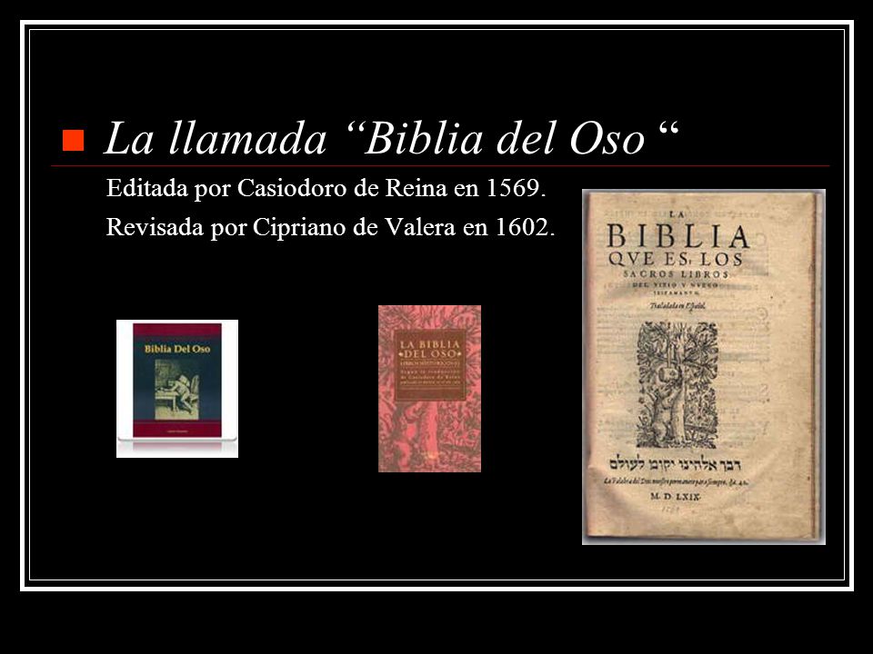 La llamada Biblia del Oso