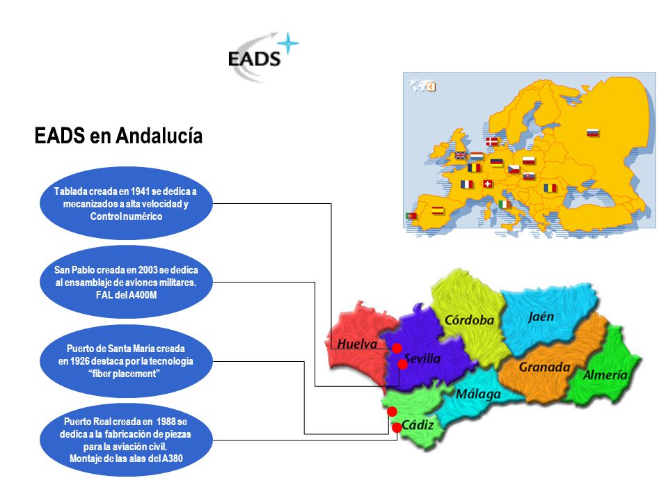 EADS en Andalucía EADS en An Tablada creada en 1941 se dedica a