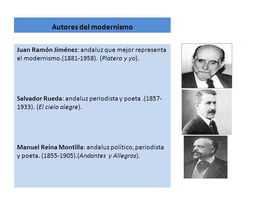 Autores del modernismo