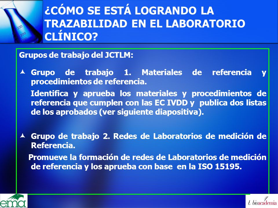 ¿CÓMO SE ESTÁ LOGRANDO LA TRAZABILIDAD EN EL LABORATORIO CLÍNICO