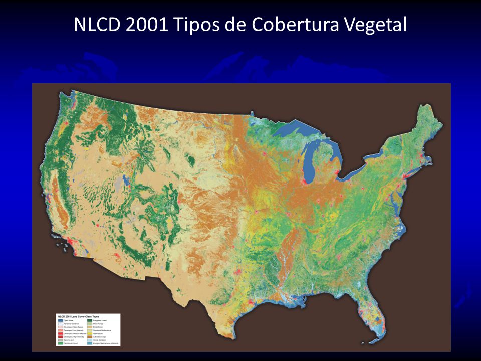 NLCD 2001 Tipos de Cobertura Vegetal