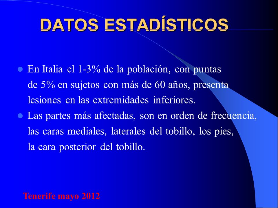 DATOS ESTADÍSTICOS En Italia el 1-3% de la población, con puntas