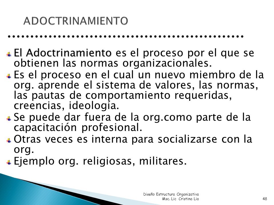 Otras veces es interna para socializarse con la org.