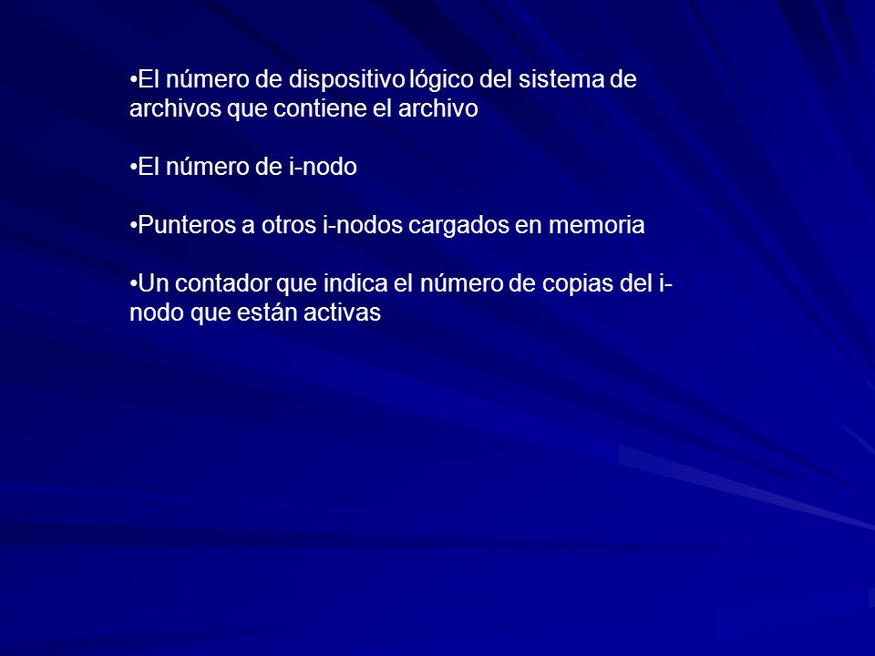 El número de dispositivo lógico del sistema de archivos que contiene el archivo