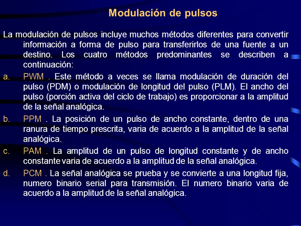 Modulación de pulsos