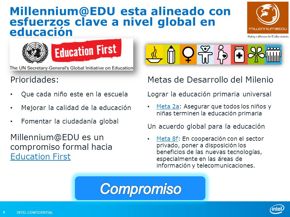 esta alineado con esfuerzos clave a nivel global en educación
