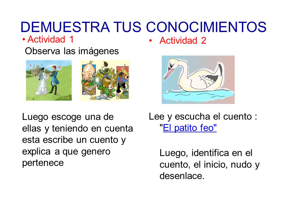 DEMUESTRA TUS CONOCIMIENTOS
