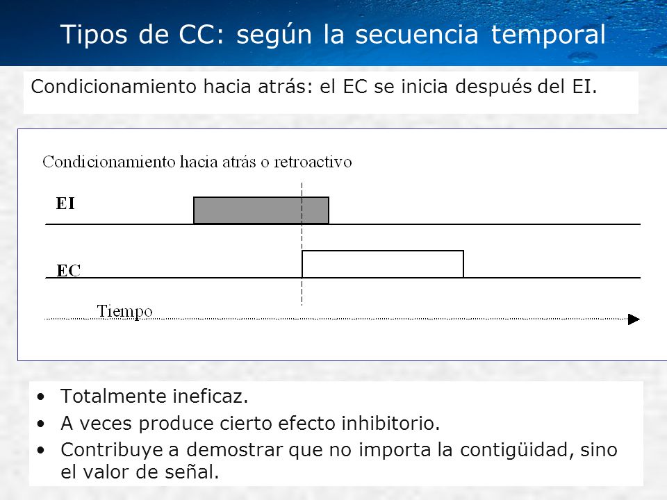 Tipos de CC: según la secuencia temporal