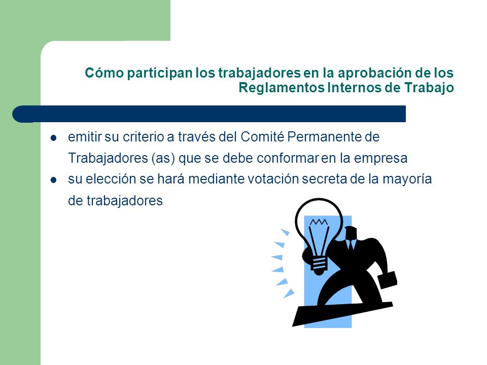 Cómo participan los trabajadores en la aprobación de los Reglamentos Internos de Trabajo