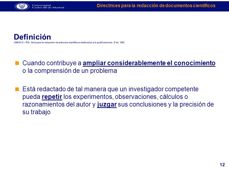 Definición UNESCO – PGI
