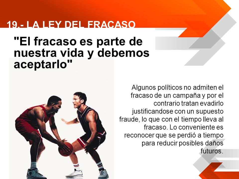 El fracaso es parte de nuestra vida y debemos aceptarlo