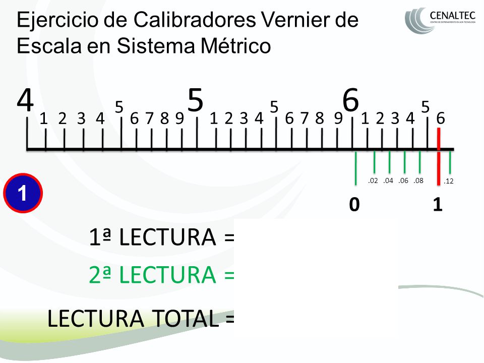 Ejercicio de Calibradores Vernier de Escala en Sistema Métrico
