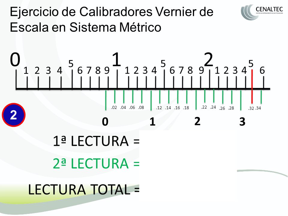 Ejercicio de Calibradores Vernier de Escala en Sistema Métrico