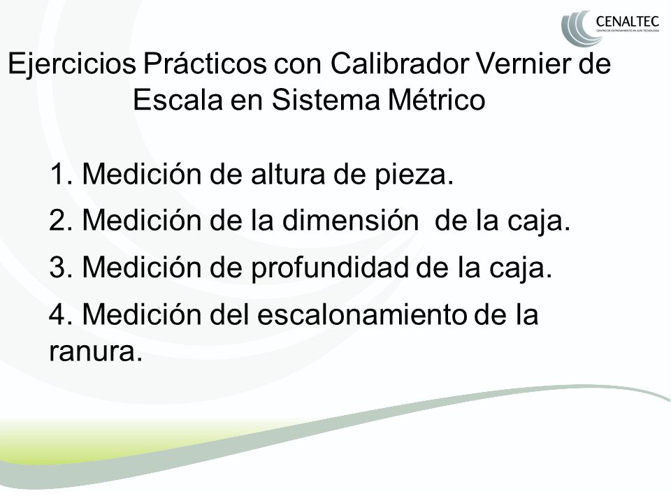 Ejercicios Prácticos con Calibrador Vernier de Escala en Sistema Métrico