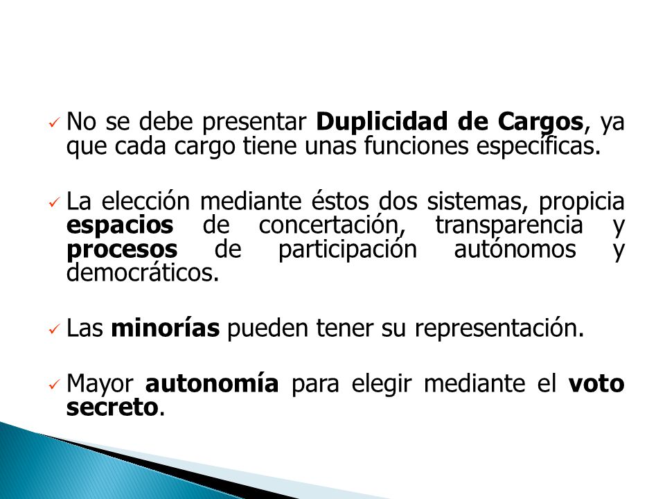 No se debe presentar Duplicidad de Cargos, ya que cada cargo tiene unas funciones específicas.