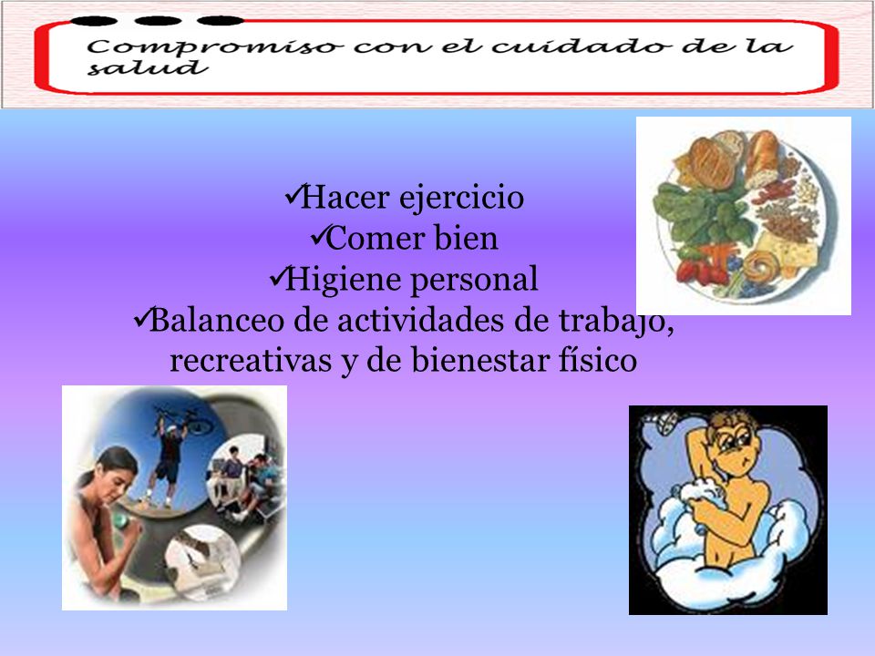 Balanceo de actividades de trabajo, recreativas y de bienestar físico