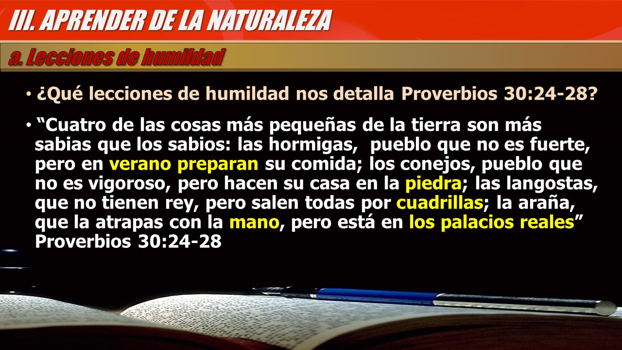 III. APRENDER DE LA NATURALEZA