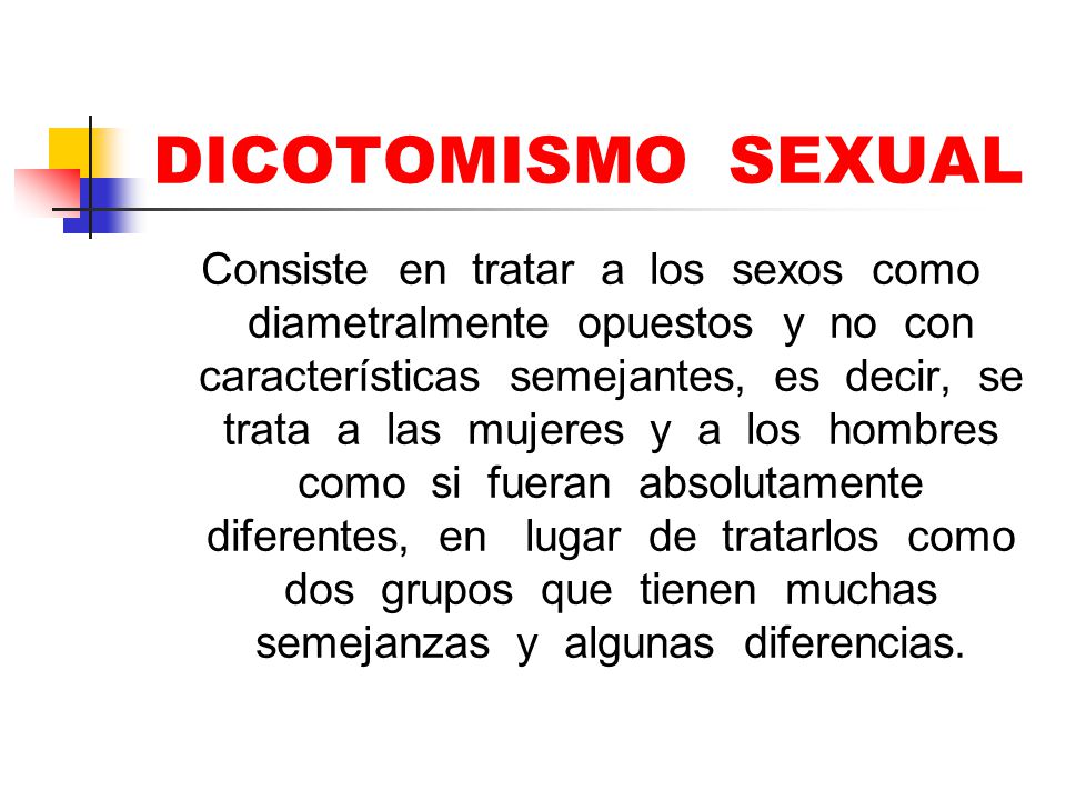 DICOTOMISMO SEXUAL