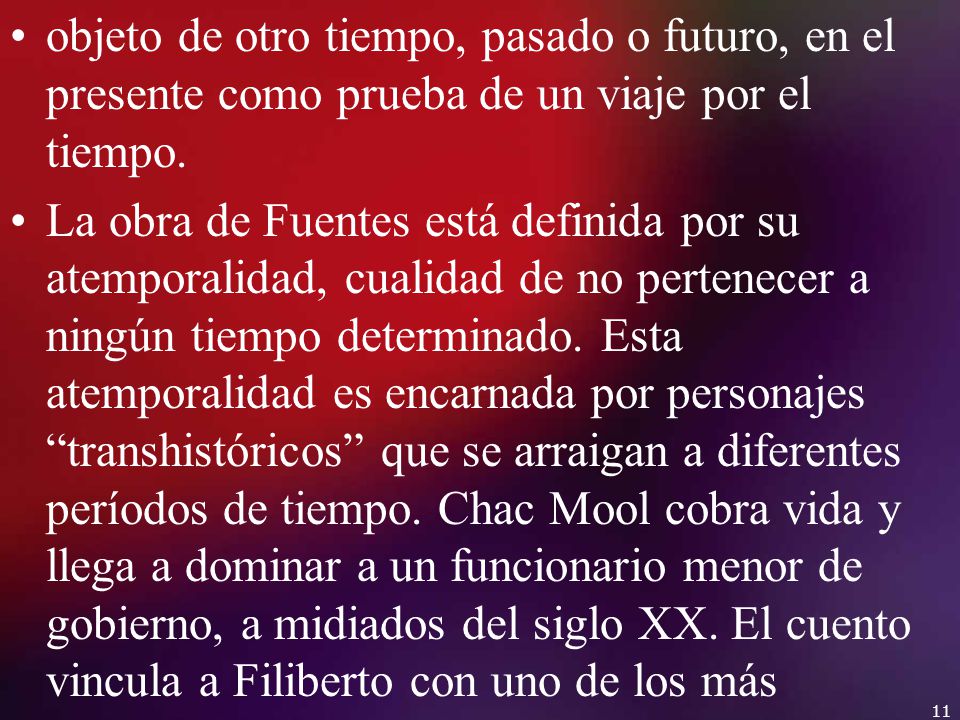 objeto de otro tiempo, pasado o futuro, en el presente como prueba de un viaje por el tiempo.