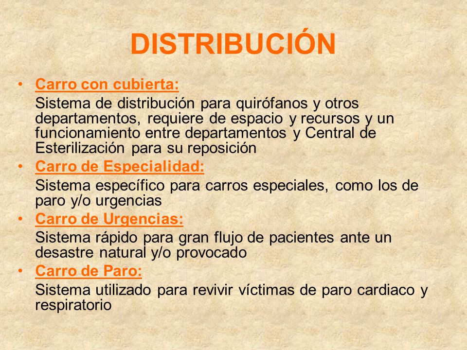 DISTRIBUCIÓN Carro con cubierta: