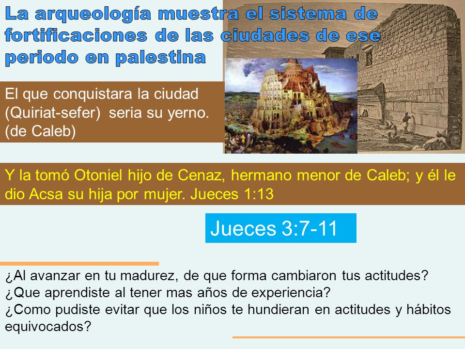 La arqueología muestra el sistema de fortificaciones de las ciudades de ese periodo en palestina