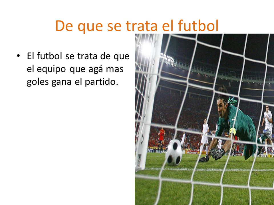 De que se trata el futbol