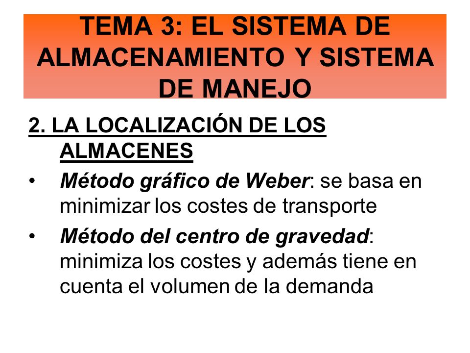 TEMA 3: EL SISTEMA DE ALMACENAMIENTO Y SISTEMA DE MANEJO