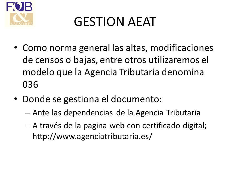 GESTION AEAT