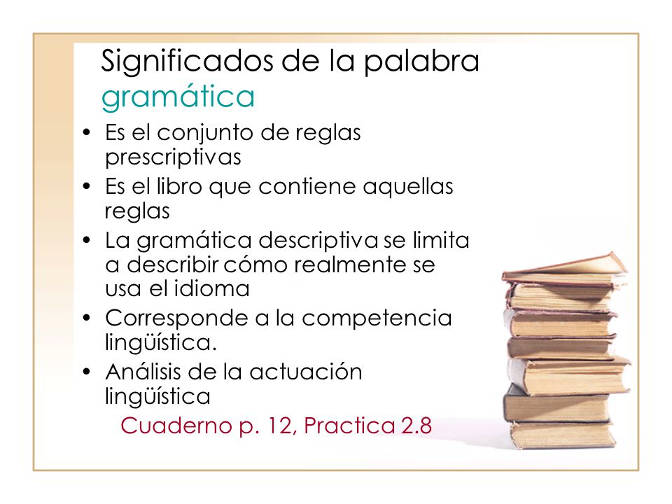 Significados de la palabra gramática