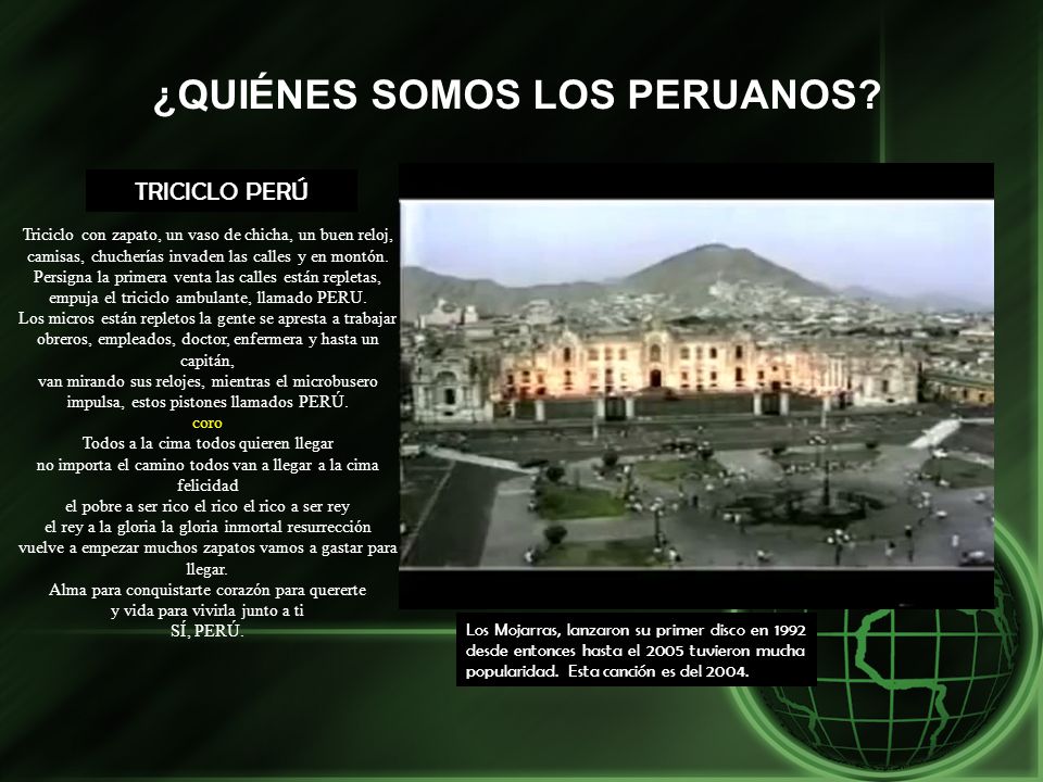 ¿QUIÉNES SOMOS LOS PERUANOS
