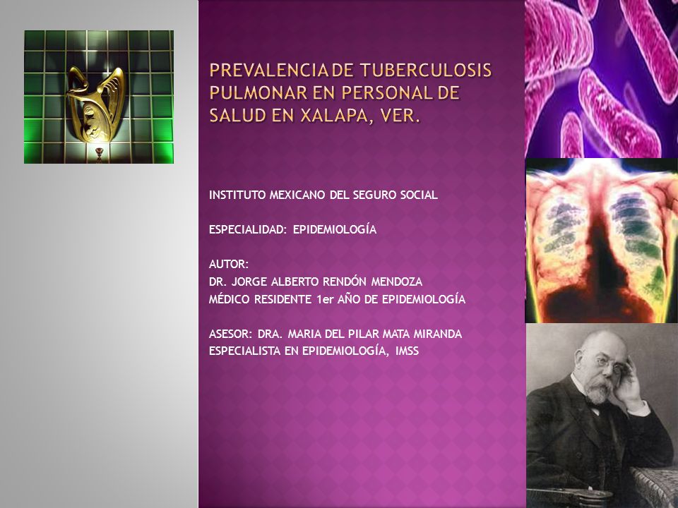 PREVALENCIA DE TUBERCULOSIS PULMONAR EN PERSONAL DE SALUD EN XALAPA, VER.