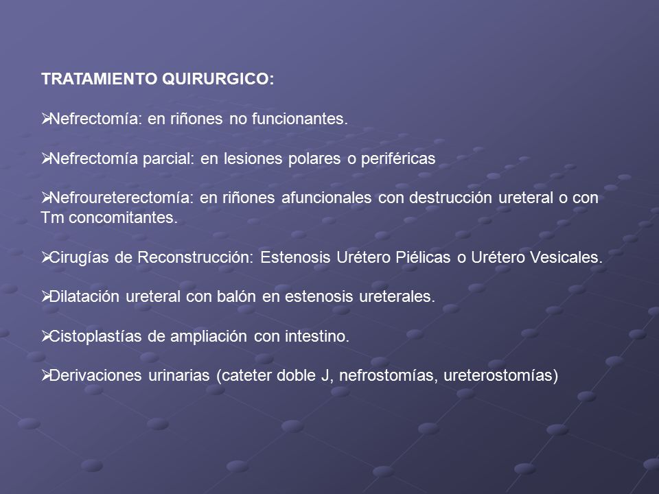 TRATAMIENTO QUIRURGICO: