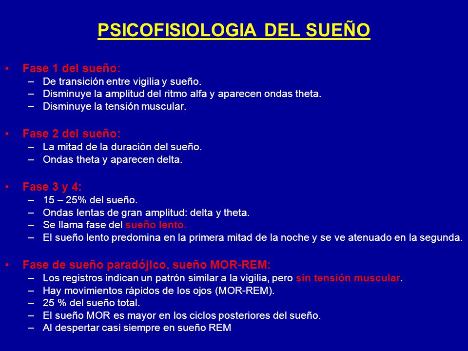 PSICOFISIOLOGIA DEL SUEÑO