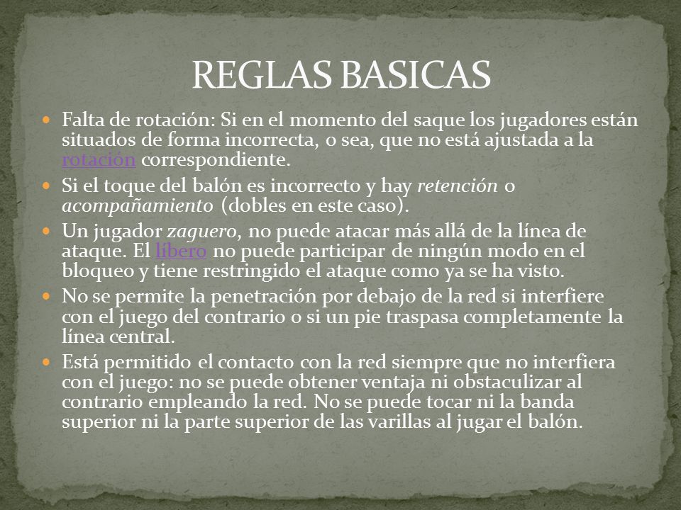 REGLAS BASICAS